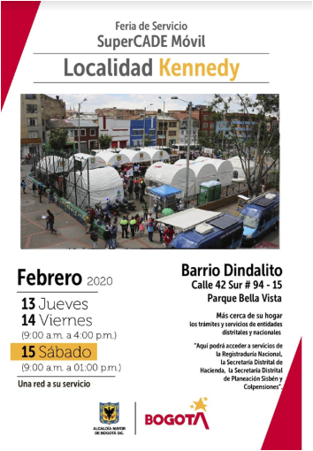 Feria de servicio - SuperCADE Móvil - Localidad Kennedy