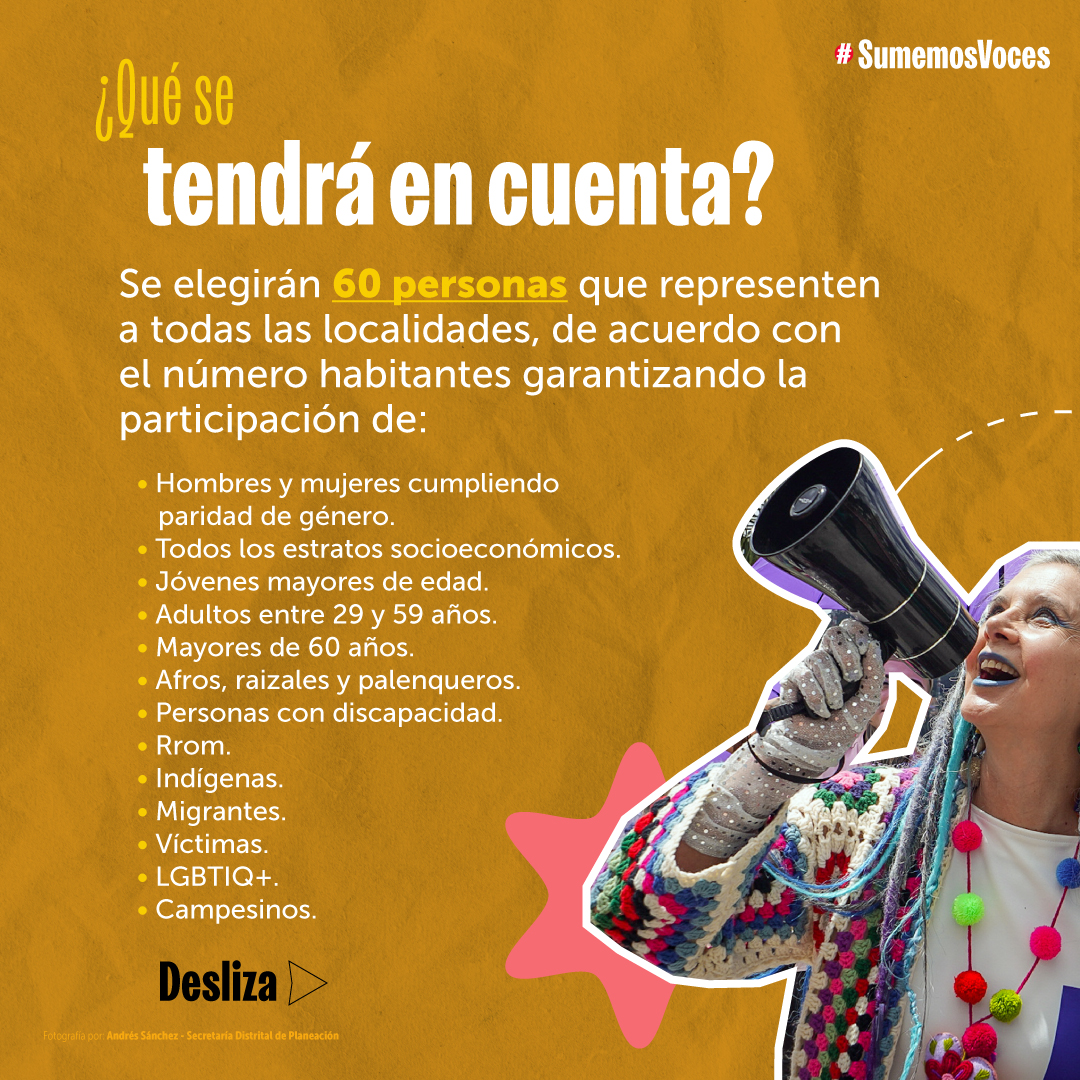 Pieza numero 7 de carrusel que explica qué se tendrá en cuenta para la elección de los y las 60 asambleístas