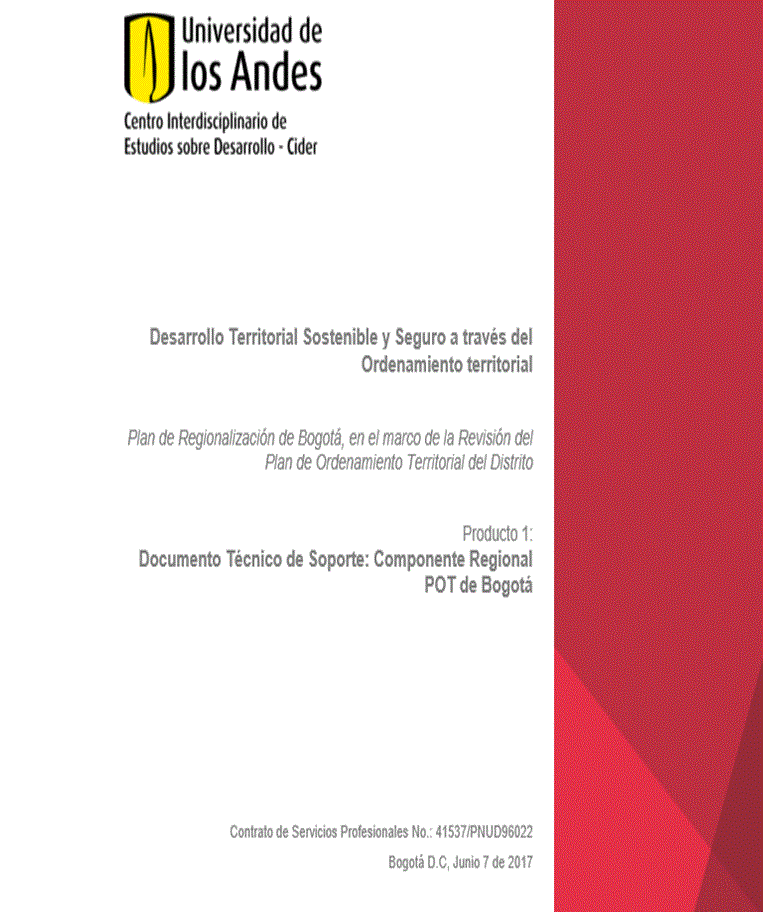 Componente Regional del Plan de Ordenamiento Territorial de Bogotá