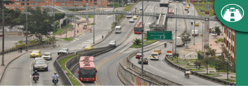 Vista panorámica de la Troncal Avenida Suba con Carrera 83