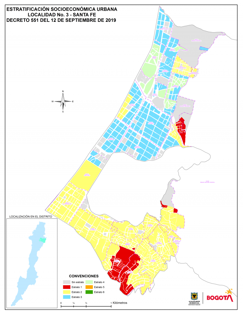 ¿Qué estrato es Santafé de Bogotá