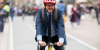 Fotografía de ciclista en Bogotá
