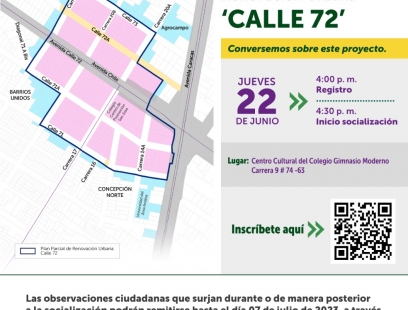 Mapa Plan Parcial Calle 72