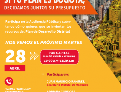Pieza comunicativa Audiencia Pública Plan Plurianual