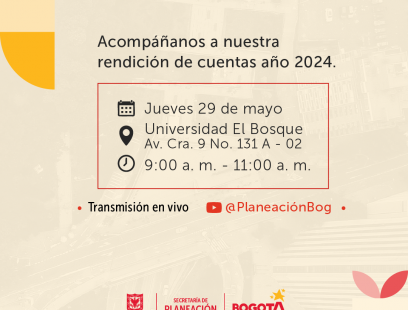 Acompáñanos a nuestra rendición de cuentas año 2024