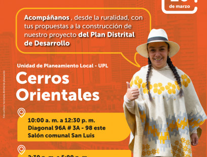 Mujer con ruana y sombrero