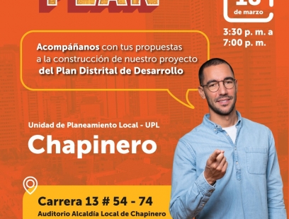 Hombre invitando a participar