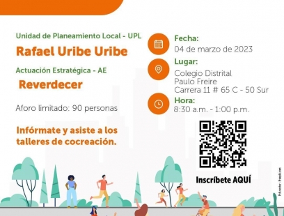 Personas realizando diferentes actividades en espacios rodeados de árboles.