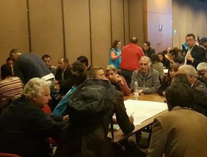 Mesas de trabajo ciudadano en la Socialización POT La Candelaria