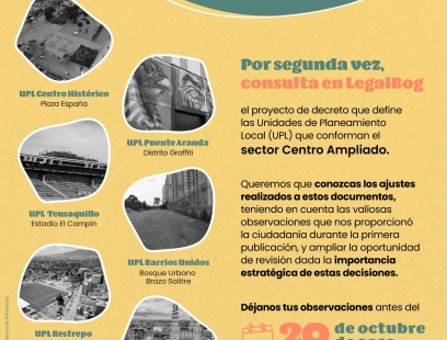 Consulte en Legalbog el Proyecto de decreto Unidades de Planeamiento Local (UPL) sector Centro Ampliado.