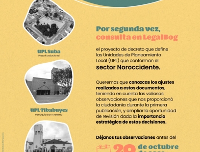 Consulte en Legalbog el Proyecto de decreto Unidades de Planeamiento Local (UPL) sector Noroccidente