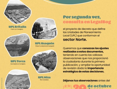 Consulte en Legalbog el Proyecto de decreto Unidades de Planeamiento Local (UPL) sector Norte
