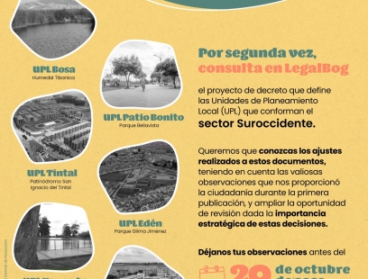 Consulte en Legalbog el Proyecto de decreto Unidades de Planeamiento Local (UPL) sector Suroccidente.
