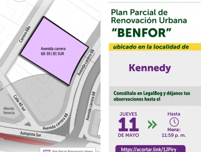Proyecto de decreto del Plan Parcial de Renovación Urbana Benfor