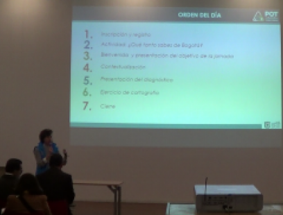 Presentación de la SDP en la Socialización POT localidad de Teusaquillo