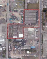 Imagen aérea satelital, con el polígono de intervención del Plan de Implantación.