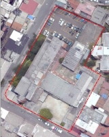Imagen aérea satelital, con el polígono de intervención del Plan de Regularización y Manejo 