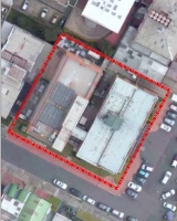 Imagen aérea satelital, con el polígono de intervención del Plan de Regularización y Manejo 