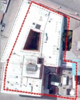 Imagen aérea satelital, con el polígono de intervención del Plan de Regularización y Manejo 