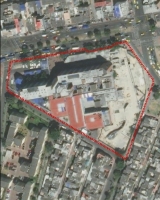 Imagen aérea satelital, con el polígono de intervención del Plan de Regularización y Manejo 