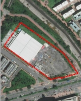 Imagen aérea del polígono del Plan de Implantación. 