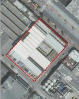 Imagen aérea satelital, con el polígono de intervención del Plan de Regularización y Manejo 
