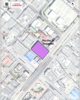 Imagen satelital que contiene la delimitación y localización del PPD "Dispapeles"
