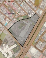Imagen aérea que identifica el polígono de intervención del Plan de Regularización y Manejo