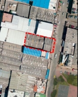 Imagen aérea satelital, con el polígono de intervención del Plan de Implantación.