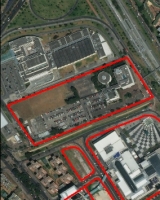 Imagen aérea satelital, con el polígono de intervención del Plan de Regularización y Manejo 