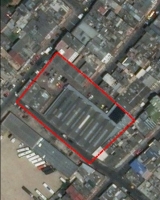 Imagen aérea satelital, con el polígono de intervención del Plan de Regularización y Manejo 