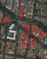 Imagen aérea satelital, con el polígono de intervención del Plan de Regularización y Manejo 