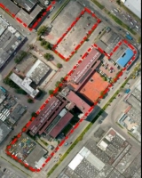 Imagen aérea satelital, con el polígono de intervención del Plan de Regularización y Manejo 