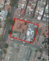 Imagen aérea satelital, con el polígono de intervención del Plan de Regularización y Manejo 