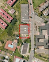 Imagen aérea satelital, con el polígono de intervención del Plan de Regularización y Manejo 