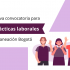 Tres jóvenes y una joven saludando