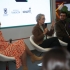 Secretaria de planeación, María Mercedes Jaramillo, junto a Diana Gaviria, CEO de Connect Bogotá Región, Aura Cifuentes, líder de Ecosistema Estratégico de AGATA y Juan Sebastián Moreno, director del LabDC  en Smart City Expo Bogotá.