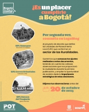 Consulte el Proyecto de decreto Unidades de Planeamiento Local (UPL) que conforman el sector de las Ruralidades
