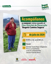 Mujer en la zona rural de Bogotá