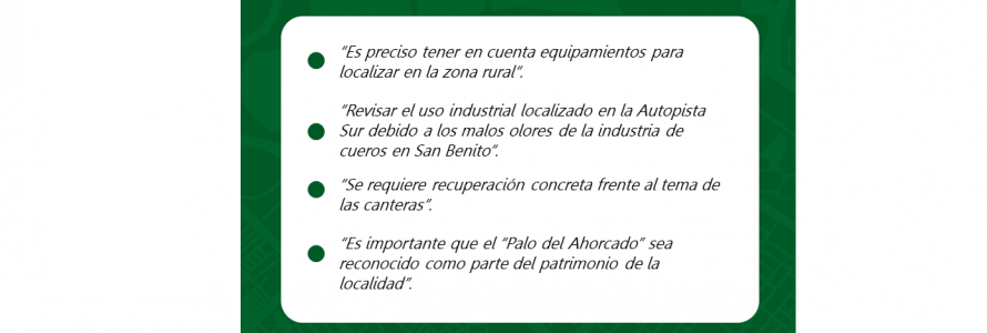 Frases de la jornada presencial en la UPL Arborizadora.