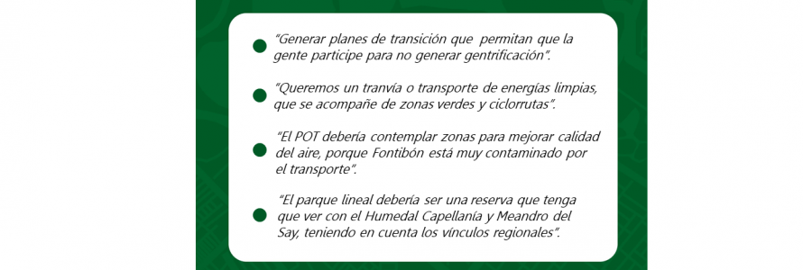 Frases de la jornada presencial en la UPL Fontibón.