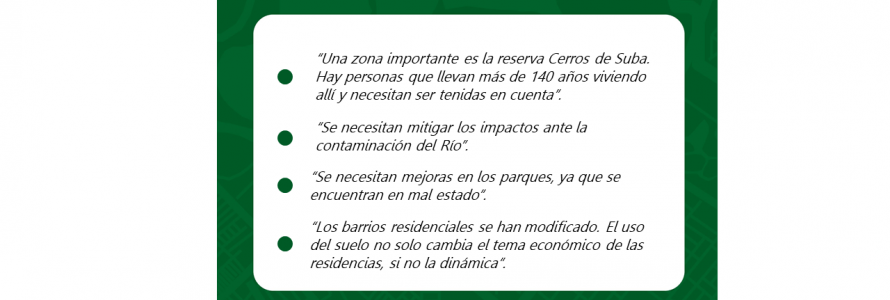 Frases de la jornada presencial en la UPL Suba.