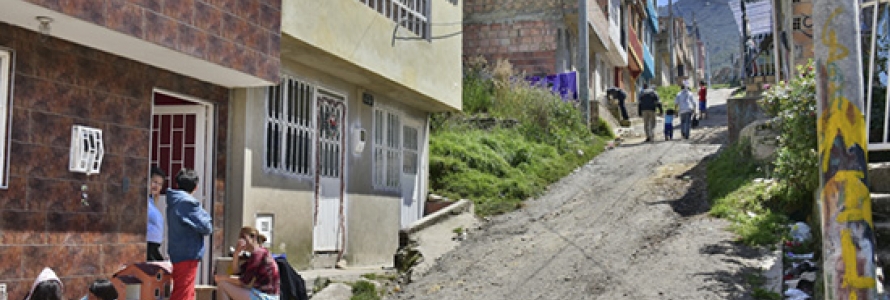 Fotografía de uno de los barrios legalizados durante la administración