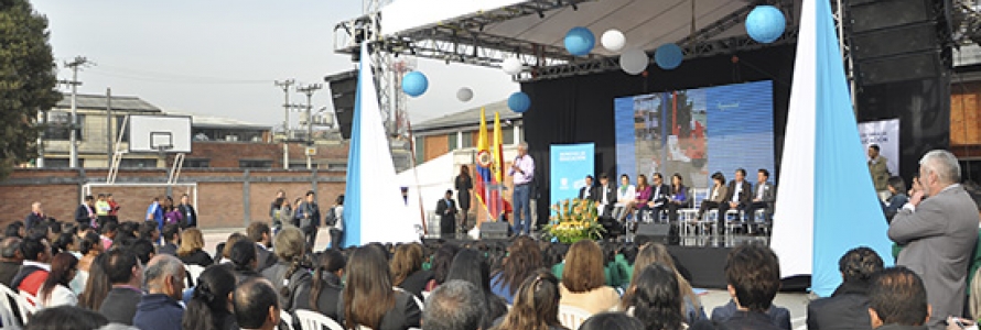 Andrés Ortiz Gómez en Fiesta de Bienvenida al Colegio