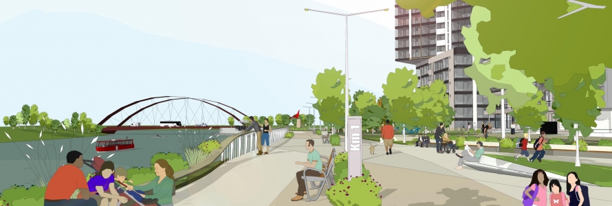 Render Malecon con puente