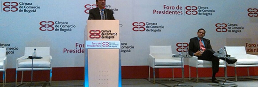 Secretario Distrital de Planeación, Andrés Ortiz Gómez en el Foro de la Cámara de Comercio de Bogotá