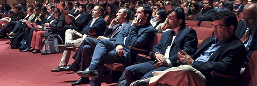 Asistentes al foro “Bogotá, ciudad con mejor movilidad”