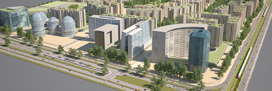 Render 3d del proyecto Ciudad La Salle