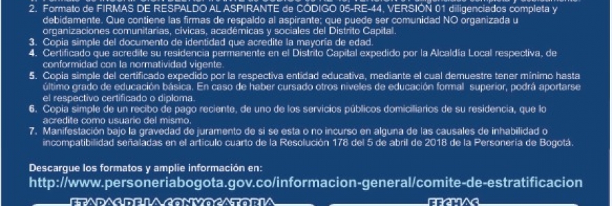 Comité de estratificación