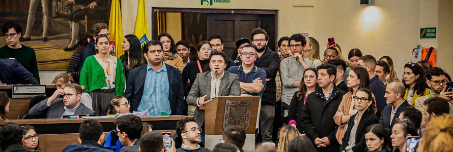 Segundo debate del Plan Distrital de Desarrollo ‘Bogotá Camina Segura en la plenaria del Concejo Distrital